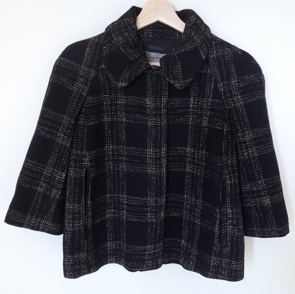 MNG Suit Tweed Coat size Small